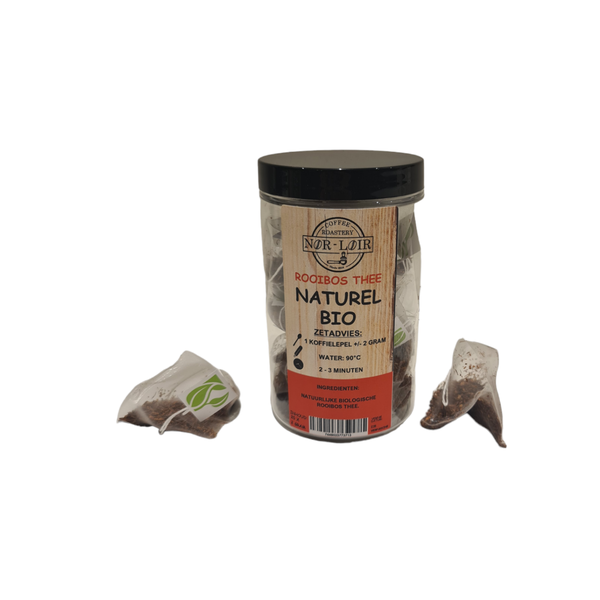Rooibos thee Naturel BIO PIRAMIDES (PET POTJE 20 STUKS)