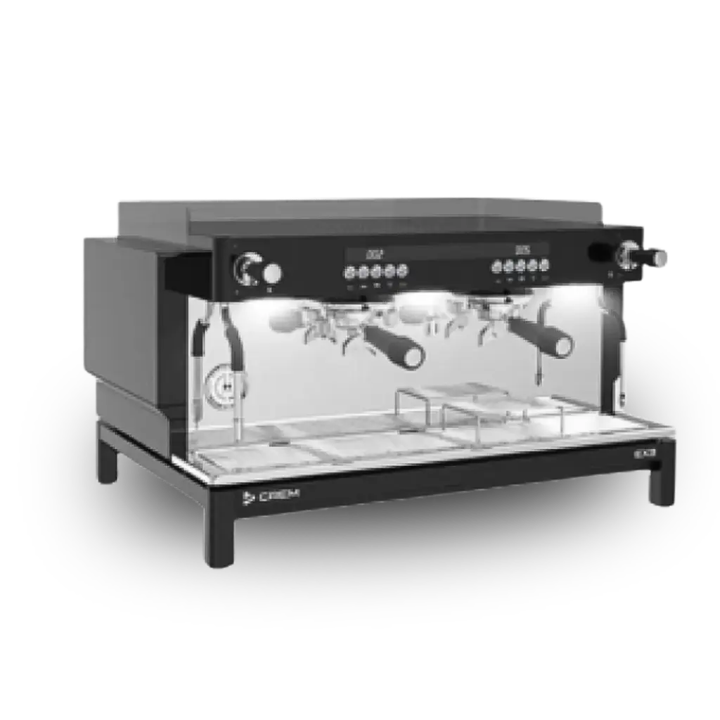 Crem EX3 2 groeps hoog model Smart Steam zwart