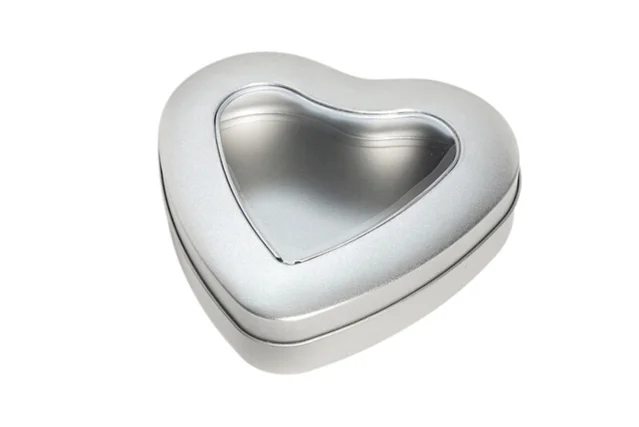 Theeblik 100 gram hartvormig 